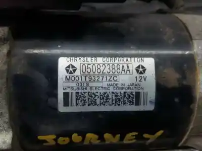 Second-hand car spare part starter motor for dodge journey sxt oem iam references 05082388aa p3-a7-5-2 m001t93271zc