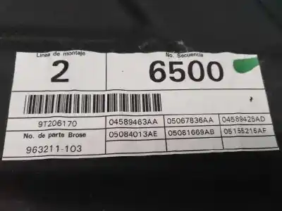 Second-hand car spare part rear left window regulator for dodge journey sxt oem iam references 963211103 e1-b5-18-2 9t206170