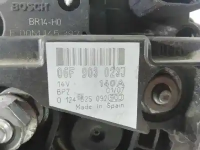 Автозапчастина б/у генератор для audi a4 cabrio (8h) 2.0 tdi посилання на oem iam 06f903023j p3-a5-5-3 0124525092