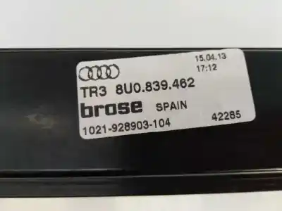 Автозапчастина б/у регулятор скла заднього правого для audi q3 (8u) 2.0 tdi (103kw) ambiente посилання на oem iam 8u0839462 e1-b6-39-4 1021928903104