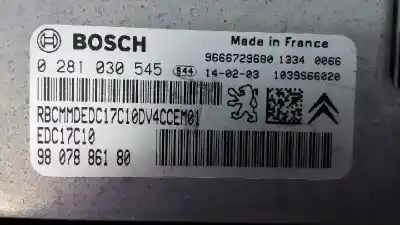 Second-hand car spare part ecu engine control for citroen c3 selection oem iam references 9807886180 e3-b2-50-2 0281030545