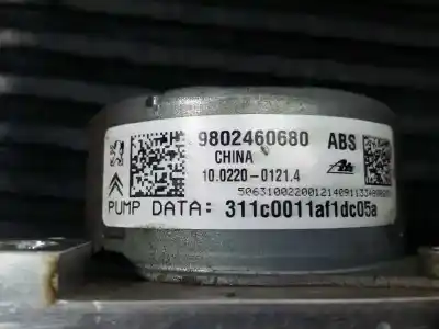 Pezzo di ricambio per auto di seconda mano abs per citroen c3 selection riferimenti oem iam 9802460680 p3-a8-8-3 