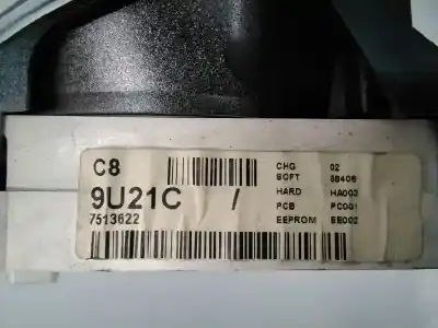 Peça sobressalente para automóvel em segunda mão quadrante por nissan note (e11e) tekna referências oem iam 7513622 e3-b4-23-1 