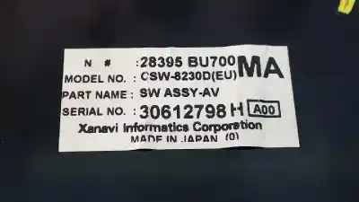Second-hand car spare part gps navigation system for nissan almera tino (v10m) acenta oem iam references 30612863h e3-b4-30-2 28395bu700