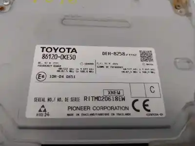 Peça sobressalente para automóvel em segunda mão sistema de áudio / rádio cd por toyota hilux (kun) 2.5 turbodiesel referências oem iam deh8258zt02  861200ke50