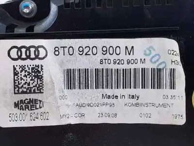 Peça sobressalente para automóvel em segunda mão quadrante por audi a5 coupe (8t) 2.7 tdi referências oem iam 8t0920900m e2-a1-23-5 