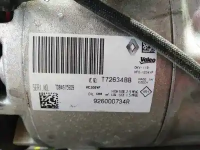 Автозапчастина б/у компресор кондиционера для renault captur zen посилання на oem iam 926000734r p3-b2-9-2 72634bb