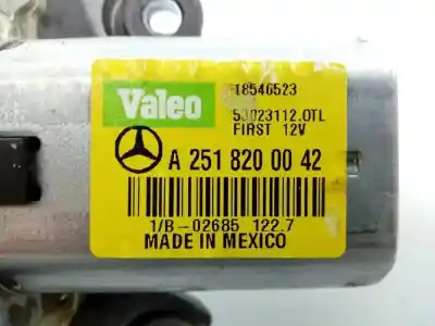 İkinci el araba yedek parçası arka silecek motoru için mercedes clase r (w251) r 350 cdi 4-matic (251.022) oem iam referansları a2518200042 e1-a2-12-1 