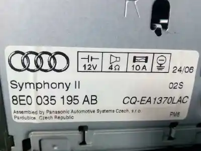 Автозапчастина б/у аудіо система / радіо cd для audi a4 avant (8e) 2.0 tdi посилання на oem iam 8e0035195ab e2-a1-26-3 