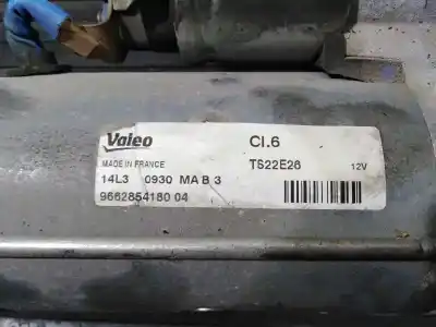 Second-hand car spare part starter motor for citroen c4 picasso attraction oem iam references 9662854180 p3-a10-4-3 ts22e26