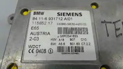 Second-hand car spare part electronic module for bmw serie 7 (e65/e66) 730d oem iam references 84116931712 e3-a2-24-3 