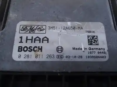 Pezzo di ricambio per auto di seconda mano centralina motore per ford focus c-max (cap) ambiente (d) riferimenti oem iam 0281011263 e3-b3-24-1 3m5112a650ma