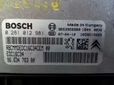 Автозапчасти б/у блок управления двигателем за citroen c4 picasso premier ссылки oem iam 9663476380 e1-a4-11-2 0281012981 Автозапчасти б/у блок управления двигателем за citroen c4 picasso premier ссылки oem iam 9663476380 e1-a4-11-2 0281012981