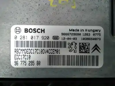 Second-hand car spare part ecu engine control for peugeot 208 access oem iam references 9677529580 e3-b2-41-4 0281017920