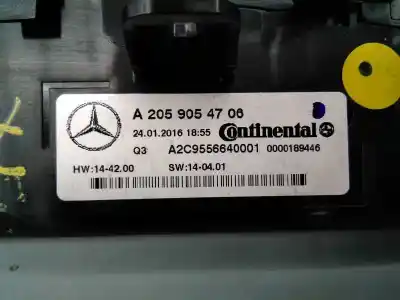 Автозапчасти б/у климат-контроль за mercedes-benz clase c (w205) familiar c 220 t cdi bluetec edition 1 (205.204) ссылки oem iam a2059054706 e3-a1-7-5 