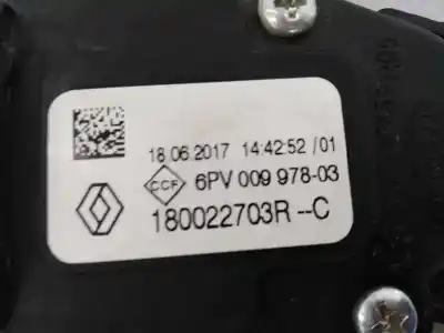 Second-hand car spare part accelerator pedal for dacia duster adventure 4x4 oem iam references 180022703rc e2-a1-37-7 6pv00997803
