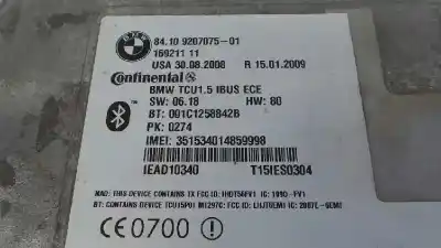 Second-hand car spare part electronic module for bmw x3 (e83) xdrive 30d oem iam references 84109207075 e1-a3-11-1 