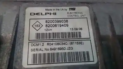 Second-hand car spare part ecu engine control for renault clio iii authentique oem iam references 8200399038 e2-a1-42-7 8200619409