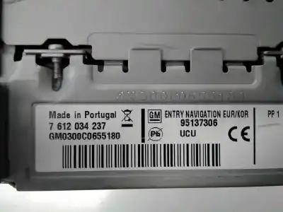 Peça sobressalente para automóvel em segunda mão módulo / sistema de navegação gps por opel mokka edition ecoflex referências oem iam a2c82063100  0300c0655180