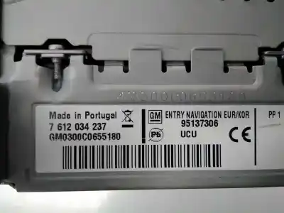 Peça sobressalente para automóvel em segunda mão módulo / sistema de navegação gps por opel mokka edition ecoflex referências oem iam a2c82063100 e3-a5-27-2 0300c0655180