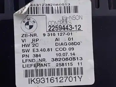 Peça sobressalente para automóvel em segunda mão quadrante por bmw serie x1 (e84) 2.0 sdrive 16d referências oem iam 225944312 e3-a2-44-4 931612701