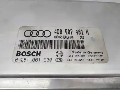 Автозапчасти б/у блок управления двигателем за audi a8 (d2) 2.5 tdi ссылки oem iam 4d0907401h e2-a1-5-3 0281001930
