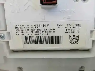 Peça sobressalente para automóvel em segunda mão quadrante por peugeot 2008 (--.2013->) active referências oem iam 9805341480 e3-b2-29-3 0548187
