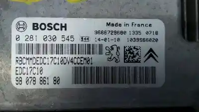 Second-hand car spare part ecu engine control for peugeot 208 access oem iam references 9807886180 e3-b2-43-3 0281030545