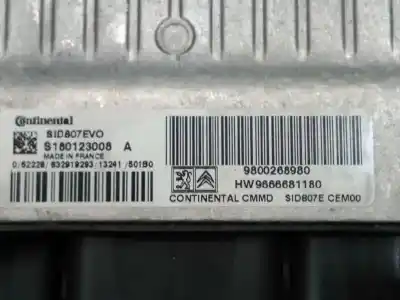 Second-hand car spare part ecu engine control for citroen ds4 design oem iam references 9800268980 e3-b2-24-3 hw9666681180
