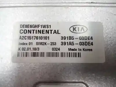 Second-hand car spare part ecu engine control for kia niro concept oem iam references 391b103de4 e3-a3-29-2 a2c1797520101