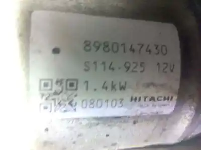 Second-hand car spare part starter motor for opel astra gtc 1.7 16v cdti oem iam references 8980147430 s114925 p3-a7-20-3 