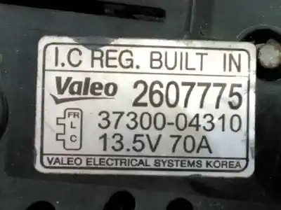Peça sobressalente para automóvel em segunda mão alternador por kia picanto drive referências oem iam 3730004310 p3-a4-3-3 2607775