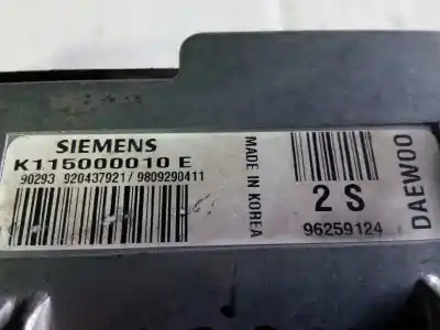 Recambio de automóvil de segunda mano de centralita motor uce para daewoo matiz  referencias oem iam k115000010e e3-b6-13-1 