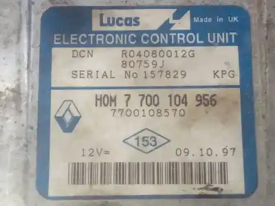 Автозапчастина б/у ебу контролер двигуна для renault kangoo (f/kc0) alize посилання на oem iam 7700108570 e2-a1-43-6 157829