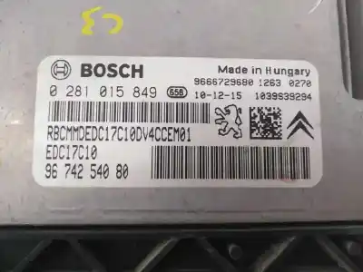 Second-hand car spare part ecu engine control for citroen c3 selection oem iam references 9674254080 e3-b2-33-1 0281015849