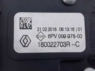 Автозапчастина б/у педаль акселератора для dacia duster laureate 4x2 посилання на oem iam 180022703r e2-a1-8-8 6pv00997803