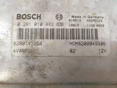 Second-hand car spare part ecu engine control for renault scenic (ja..) motor 1.9 ltr. - 59 kw dti diesel oem iam references 0281010442 e2-a1-37-1 8200141954