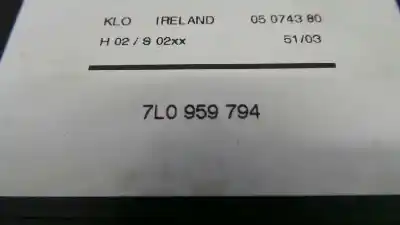Автозапчасти б/у мотор заднего правого стекла за volkswagen touareg (7l6) 2.5 tdi dpf ссылки oem iam 7l0959794 e2-b6-7-2 