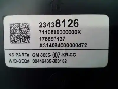 Peça sobressalente para automóvel em segunda mão quadrante por opel insignia berlina selective referências oem iam 23438126 e3-a5-27-3 175597137