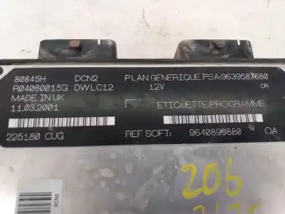 Piesă de schimb auto la mâna a doua unitate de control motor ecu pentru peugeot 206 4-trg. xr referințe oem iam 9640899880 e3-b2-55-3 9640899880