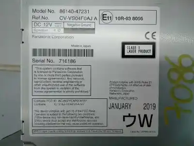 Автозапчастина б/у gps навігаційна система для toyota prius (nhw30) eco посилання на oem iam 8614047231 e3-b2-17-3 cvvs04f0aja