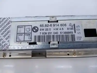 Pièce détachée automobile d'occasion système audio / radiocd pour bmw x5 (e53) 3.0d références oem iam 65826914606  7609231040
