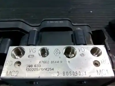 Peça sobressalente para automóvel em segunda mão abs por renault captur zen referências oem iam 476608644r p3-a8-30-2 0265656035