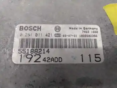 Second-hand car spare part ecu engine control for fiat stilo (192) 1.9 multijet 150 dynamic oem iam references 55188214 e2-a4-22-5 0281011421