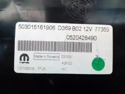 Автозапчастина б/у панель інструментів для fiat doblo emotion посилання на oem iam 0520428490 e2-b2-54-1 503015161906