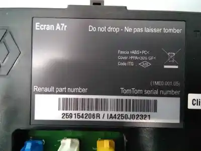 Pièce détachée automobile d'occasion système de navigation gps pour renault scenic ii dynamique références oem iam 259154206r e2-a1-44-2 281150743rt