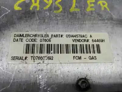 Gebrauchtes Autoersatzteil relais sicherungskasten multifunktionsrelais zum chrysler voyager (rg) 2.8 crd cat oem-iam-referenzen p05144509a  t076600192