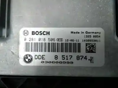 Gebrauchtes Autoersatzteil ecu-motorsteuergerät uce motorsteuergerät zum bmw serie 3 lim. (f30) 318d oem-iam-referenzen 0281018506 e3-a2-40-4 851787401