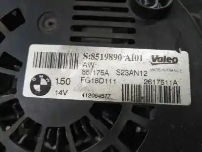 Pezzo di ricambio per auto di seconda mano alternatore per bmw serie 3 lim. (f30) 318d riferimenti oem iam 8519890 p3-b6-10-3 