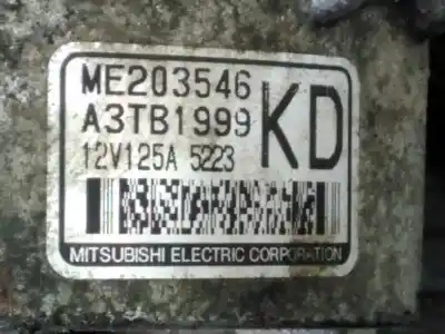 Автозапчастина б/у генератор для mitsubishi montero (v60/v70) 3.2 di-d avance посилання на oem iam me203546 p3-a4-18-5 a3tb1999